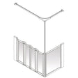 AKW Option K Half Height Carer Shower Screen Set for Shower Trays