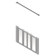 AKW Silverdale Option N Half Height Carer Shower Screen Set for Shower Trays
