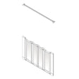 AKW Option NW Half Height Carer Shower Screen Set for Wet Floors