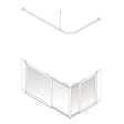 AKW Option S Series Half Height Carer Shower Screen Sets 750mm High
