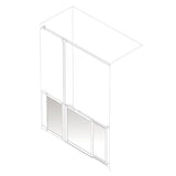 AKW Option S Series Half Height Carer Shower Screen Sets 750mm High, photo 3