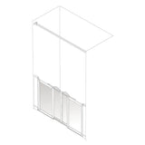 AKW Option S Series Half Height Carer Shower Screen Sets 750mm High, photo 4