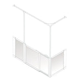 AKW Option S Series Half Height Carer Shower Screen Sets 750mm High, photo 7