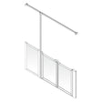 AKW Option TT Half Height Carer Shower Screen Set for Shower Trays