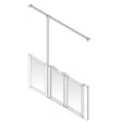 AKW Option Z Half Height Carer Shower Screen Set for Shower Trays