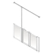 AKW Option ZW Half Height Carer Shower Screen Set for Wet Floors