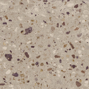 Provincetown beige terrazzo effect matt ceramic wall and floor tile 200x200mm