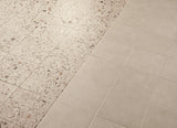 Provincetown beige terrazzo effect matt ceramic tile 200x200mm room setting