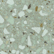 Provincetown green terrazzo effect matt ceramic wall and floor tile 200x200mm