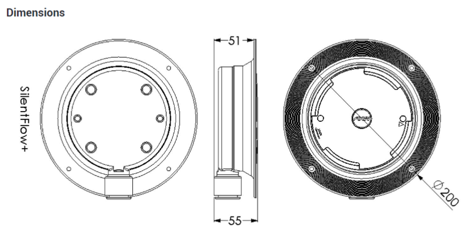 AKW Tuff Form 1 Part Pumped Waste Adaptor with 22mm Outlet - Vinyl Floors (25414)