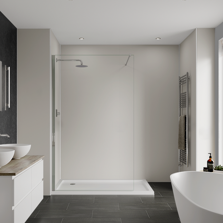 Multipanel Pure White Grey Bathroom Wall Panel – Matt, photo 3
