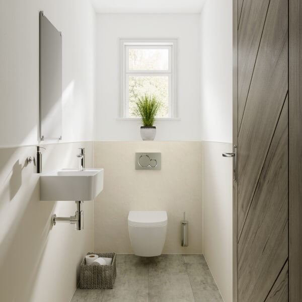 Multipanel Classic Riven Marble Bathroom Wall Panel
