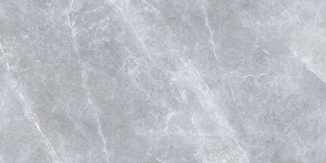 Sausalito grey stone effect matt porcelain tile 600x1200mm laid in a room
