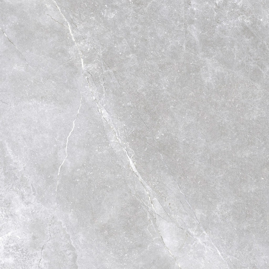 Sausalito grey stone effect porcelain tile 600x600mm detail