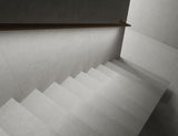 Savannah light grey matt porcelain large format tile laid on a floor