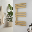 Kartell K-VIT Selecta brushed brass electric towel rail