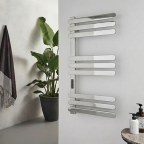 Kartell K-VIT Selecta chrome electric towel rail