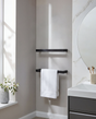 Kartell K-VIT Singola 12V matt black electric towel rail