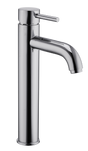 Kartell K-VIT Kore hi-rise mono basin mixer in polished chrome