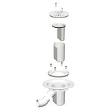AKW TF75 Tuff Form Gravity Waste for Vinyl Floors – Bottom Outlet or Grey Horizontal Outlet, photo 3