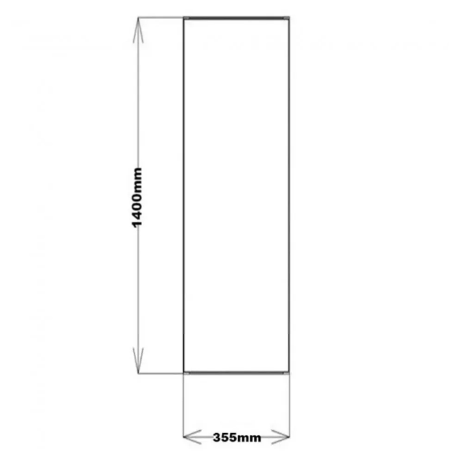 Kartell K-VIT Purity Wall Mounted Side Unit- Silver Oak (PSO1400SU ...