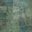 Watch Hill emerald gloss porcelain wall & floor tile, 147x147mm