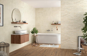 Westerly Bone stone effect matt ceramic wall tile 300x600mm