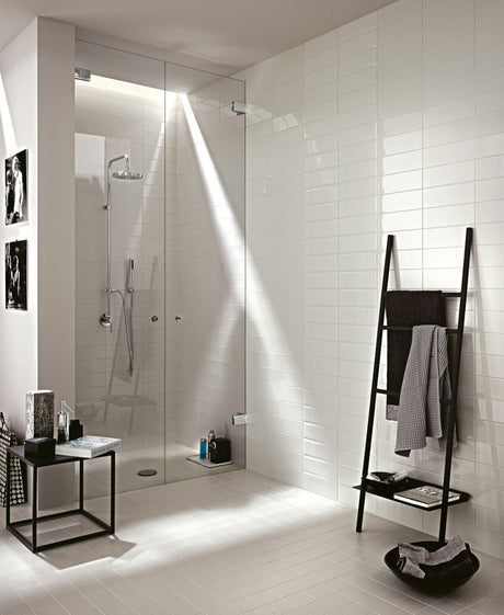 Westport white gloss ceramic wall tile 100x300mm