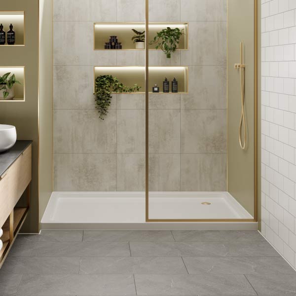 Multipanel Monza Vinyl Click Floor Tiles with Grout Edge