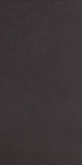 Wilmington black plain matt porcelain wall & floor tile, 300x600mm