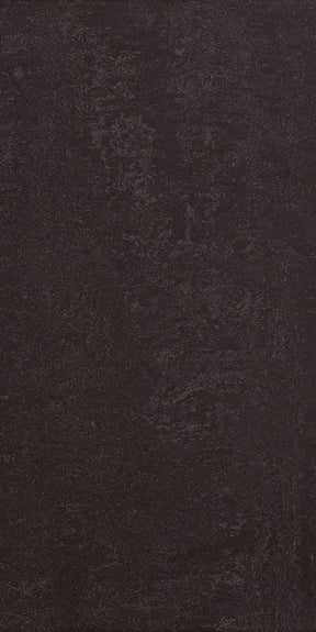 Wilmington black plain polished porcelain wall & floor tile, 300x600mm
