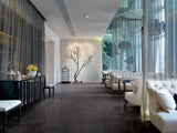 Wilmington black plain polished porcelain wall & floor tile, 600x600mm