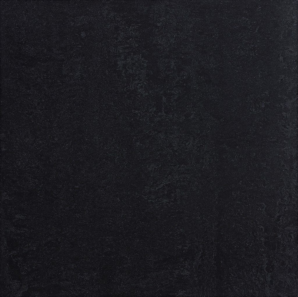Wilmington black plain polished porcelain wall & floor tile, 600x600mm – view 2