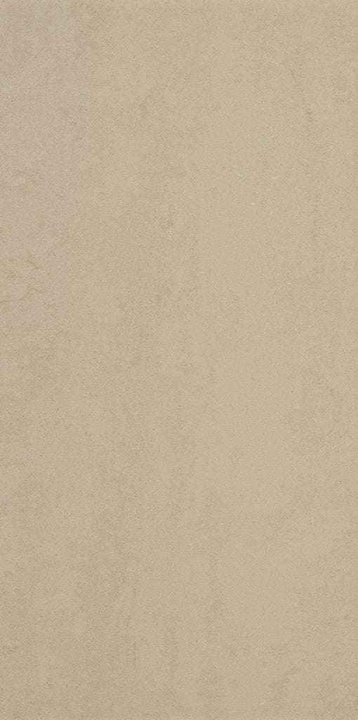 Wilmington cream plain matt porcelain wall & floor tile, 300x600mm