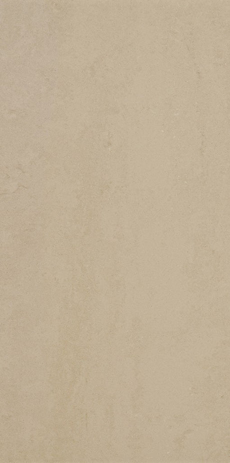 Wilmington cream plain matt porcelain wall & floor tile, 300x600mm