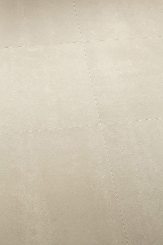 Wilmington white plain matt porcelain wall & floor tile, 600x600mm – view 3